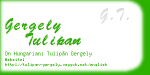 gergely tulipan business card